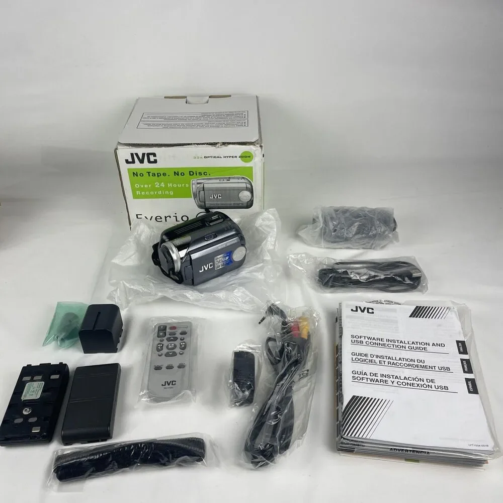 JVC Everio GZ-MG27U 20GB HDD Digital Video Camcorder w/ Charger Controller ETC